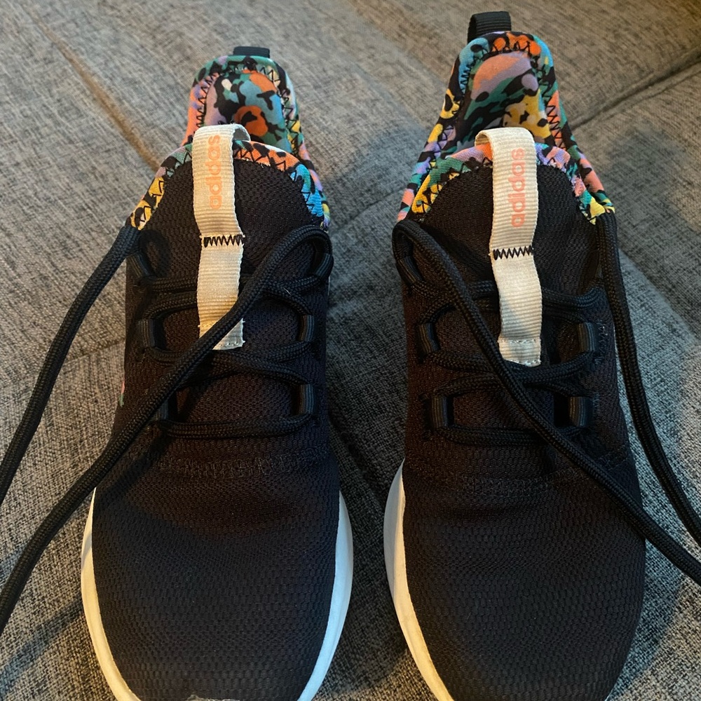 Adidas Black Sneakers with Colorful Trim